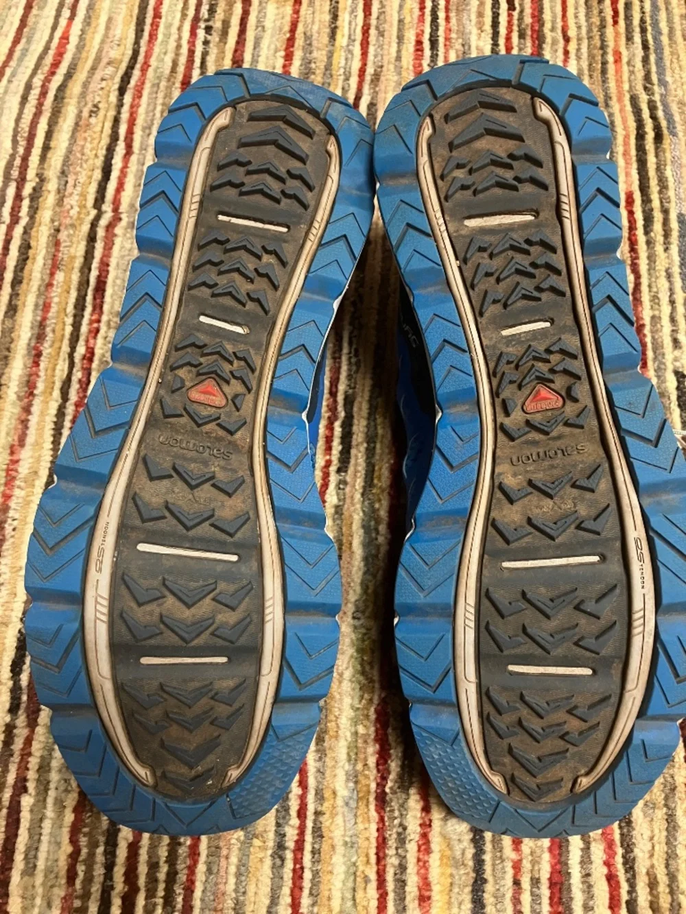 Men's Salomon Synapse Blue Trail Shoes - USA 9.5